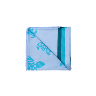 Toalla grande con estampado Ronde des Tortues Flax flower detalles vista 1