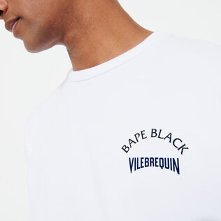 T-Shirt homme imprimé Ape and Turtles - Vilebrequin x BAPE® BLACK Blanc vue de détail 3