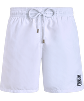 Men Swim Trunks - Vilebrequin x Ines de la Fressange White front view