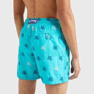 Pantaloncini mare uomo ricamati Micro Ronde des Tortues Diagonale - Edizione limitata Disco green dettagli vista 2
