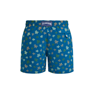 Ronde des Tortues Badeshorts mit Stickerei für Herren – Limited Edition Peacock Rückansicht