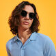 White Tulipwood Women and Men Sunglasses - VBQ x Shelter Black details view 2