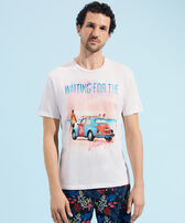 T-shirt en coton homme Waiting for Sun Rose the vue portée de face