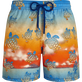 Bañador con estampado Ronde des Tortues Sunset para hombre de Vilebrequin x The Beach Boy Multicolores vista frontal