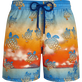 男款 Classic 印制 - 男士 Ronde des Tortues Sunset 泳裤 - Vilebrequin x The Beach Boys, Multicolor 正面图