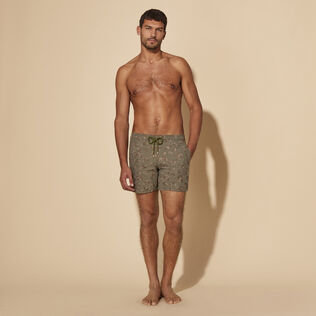 Men Swim Shorts Embroidered Hermit Crabs - Limited Edition Olivier front worn view