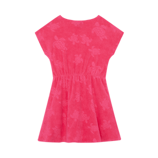 Girls Terry Dress Bougainvillea back view