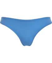 Culotte bikini donna tinta unita Blu jeans vista frontale