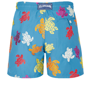 Ronde Tortues Multicolores Badeshorts mit Stickerei für Herren – Limitierte Serie Calanque Rückansicht