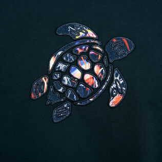 T-shirt uomo con logo stampato in velluto a coste Neo Medusa Blu marine dettagli vista 1