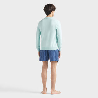 Men Cotton Sweater Turtle Pacific 背面穿戴视图