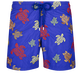 Maillot de bain brodé homme Ronde des Tortues - Édition Limitée Purple blue vue de face