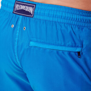 Men Swim Trunks Ultra-light and packable Solid Hawaii blue details view 3