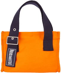 Mini Beach Bag Solid Zanahoria vista frontal