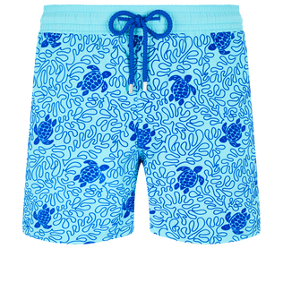 Bañador con estampado Turtles Splash para hombre Lazulii blue vista frontal