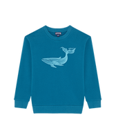 Sudadera de cuello redondo de algodón con estampado Whale para niños Paon vista frontal