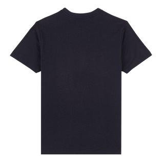 Raiatea T-Shirt aus Baumwolle für Herren Marineblau Rückansicht