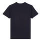 Camiseta de algodón con estampado Raiatea para hombre Azul marino vista trasera