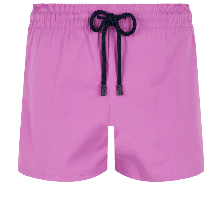 Men Swimwear Short And Fitted Stretch Solid - Man - Pink