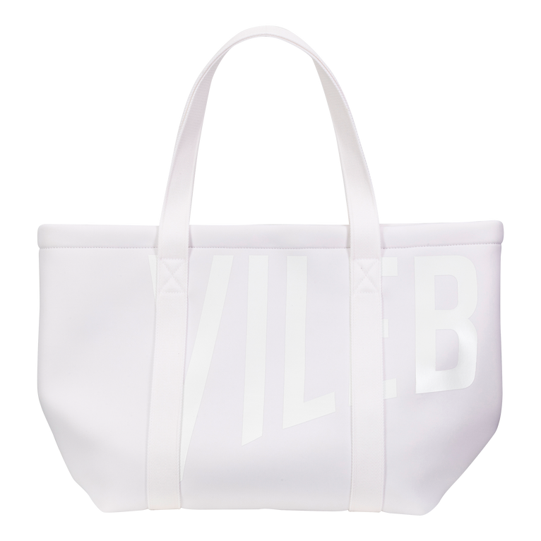 Unisex Neoprene Large Beach Bag Solid - Beach Bag - Bagsib - White - Size OSFA - Vilebrequin