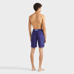Terry Bermuda Shorts Solid Midnight back worn view