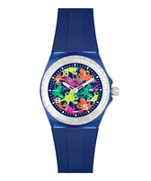 Orologio in silicone Multicolor Octopus Blu marine vista frontale