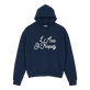 Sudadera con capucha con estampado LA/St. Tropez para hombre - Vilebrequin x Highsnobiety Azul marino vista frontal