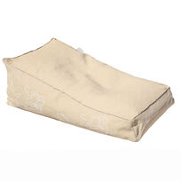 Raffia-effect beige Sun Lounger with octopus embroidery  – VBQ x MX HOME Beige 正面图