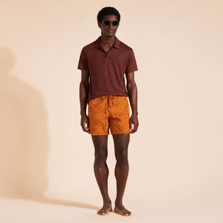 Men Swim Shorts Embroidered Lobsters - Limited Edition Caramel details view 1