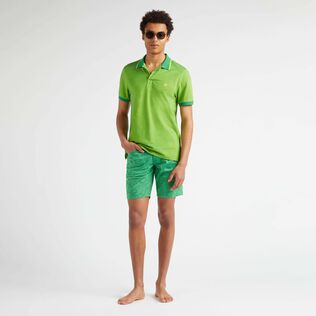 Bermuda en coton homme Poulpes imprimés Jungle vue de détail 1