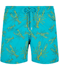 Men Embroidered Swim Shorts Lobsters - Limited Edition Curacao front view