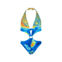 Women Trikini One-piece Swimsuit Bathymétrie Des Oceans Palace Vorderansicht
