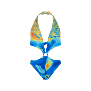 Women Trikini One-piece Swimsuit Bathymétrie Des Oceans Palace Vorderansicht