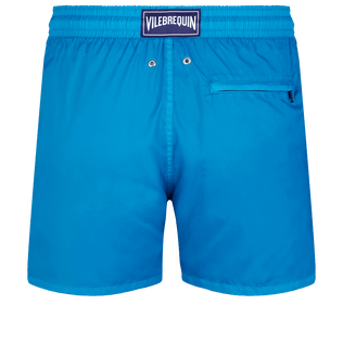 Men Swim Trunks Ultra-light and packable Solid Hawaii blue back view