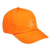 Unisex Cap Solid Carrot front view
