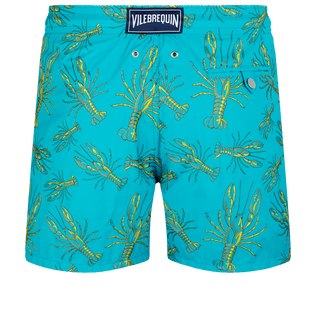 Lobsters Badeshorts mit Stickerei für Herren – Limitierte Serie Curacao Rückansicht