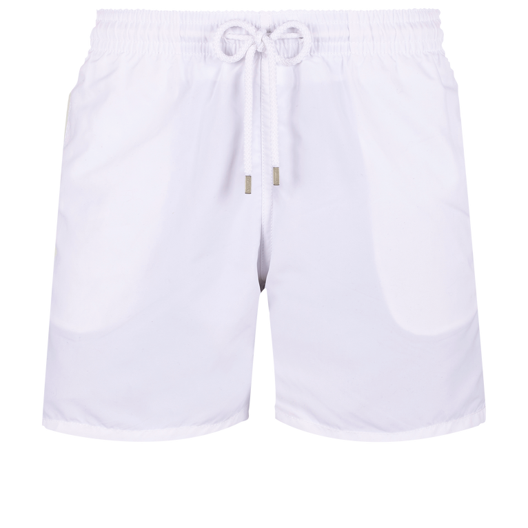 Men Swim Shorts Solid - Swimming Trunk - Moorea - White - Size XXXL - Vilebrequin