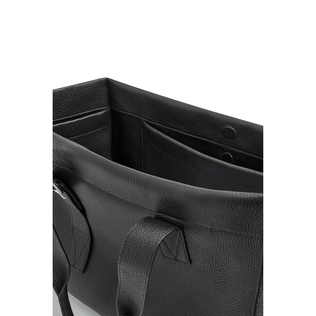 Medium Leather Bag Black details view 3