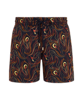 Men Swimwear Embroidered Camo Flowers - Limited Edition Navy 正面图