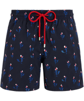 Men Swim Trunks Embroidered Cocorico ! - Limited Edition Ink front view