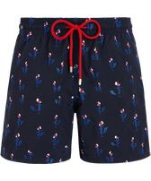Men Swim Shorts Embroidered Cocorico ! - Limited Edition Ink front view