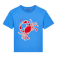 T-shirt en coton garçon Crabs Faience vue de face