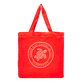 Tote bag en lin imprimé Tortue Coquelicot vue de dos