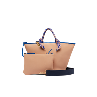 Bolsa de playa de neopreno con logotipo VBQ para mujer Blush detalles vista 6