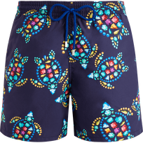 Men Swim Trunks Vendôme Turtles Midnight front view