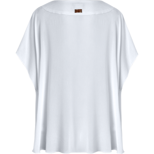 女士纯色粘胶纤维上衣 Off white 后视图