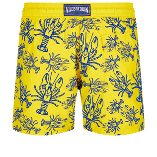 Bañador de tacto aterciopelado con estampado Lobster para hombre Mimosa vista trasera
