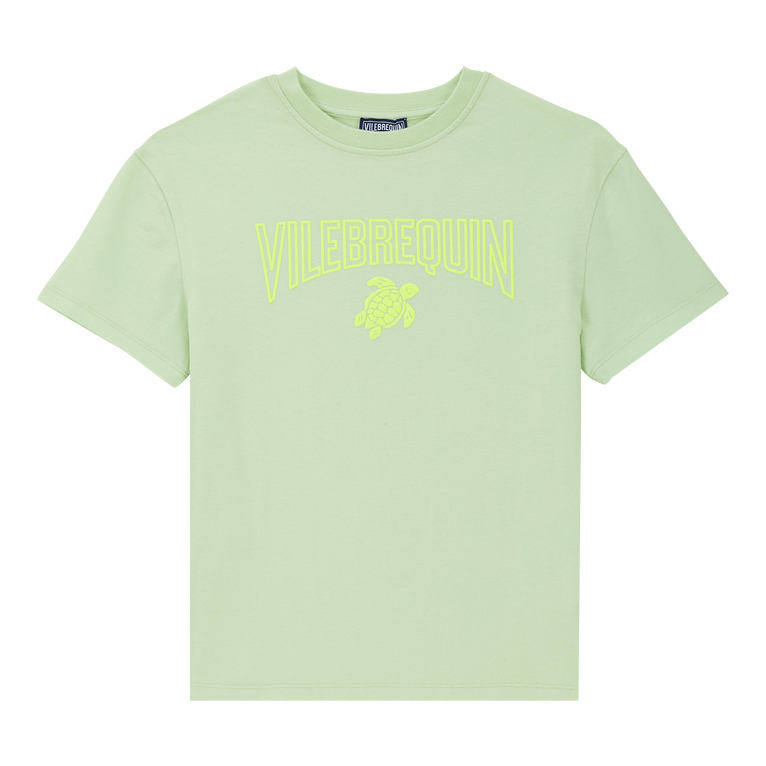 T-shirt En Coton Organique Logo Gomme Garçon - Gabin - Vert