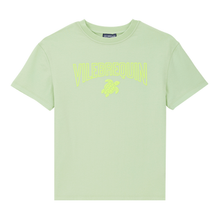 T-shirt en coton organique logo gomme garçon Citronnelle vue de face