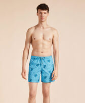 Men Swim Shorts Embroidered Splash - Limited Edition Santorini 正面穿戴视图